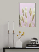 Bunny Grass Pink 01 Poster och Canvastavla