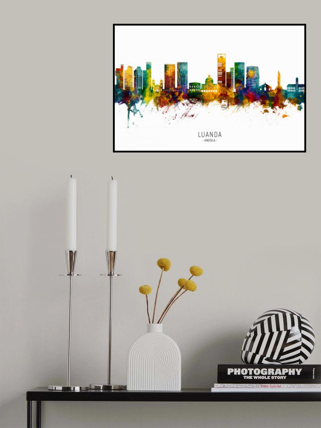 Luanda Angola Skyline Poster och Canvastavla