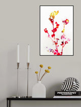 Florescence Red Flowers Poster och Canvastavla