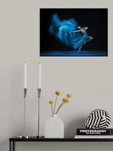 Dancing Blue Poster och Canvastavla