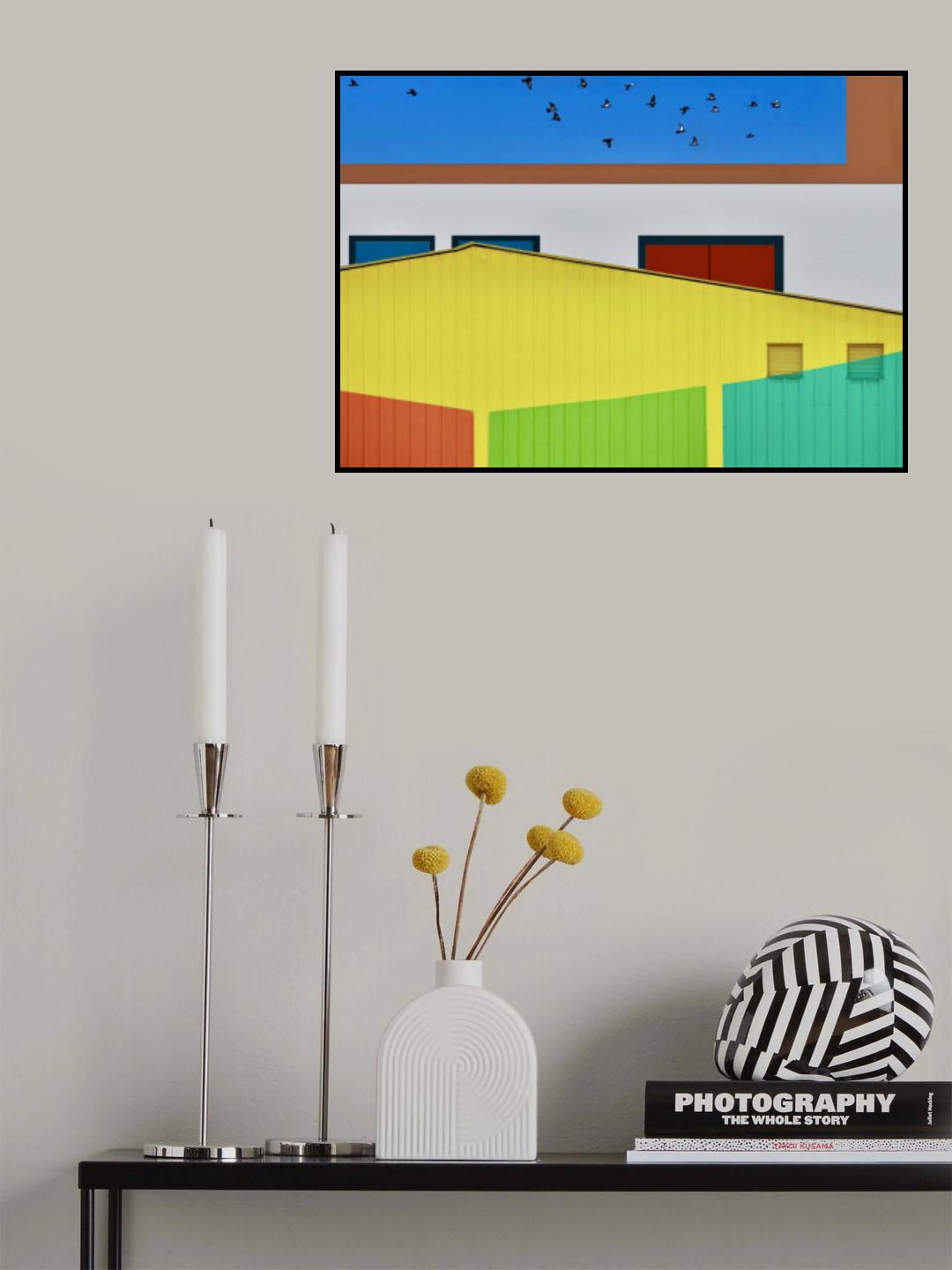 Urban textures - Ramat Gan Poster och Canvastavla