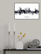 Shrewsbury England Skyline Poster och Canvastavla