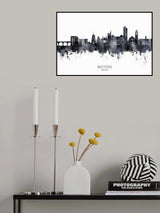 Watford England Skyline Poster och Canvastavla