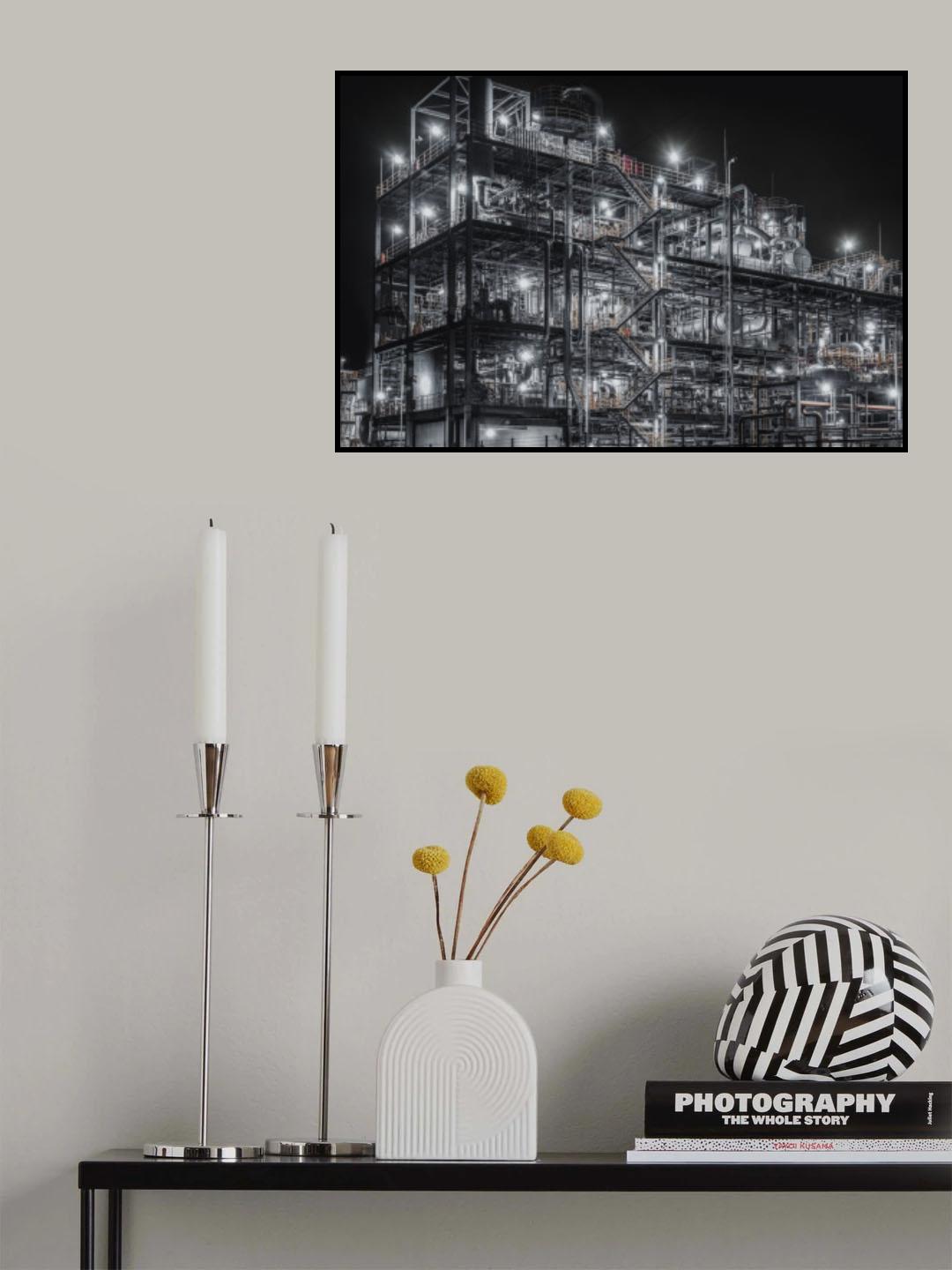 techno-scape Poster och Canvastavla