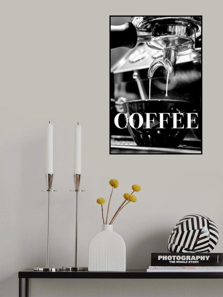Coffee Text Poster och Canvastavla