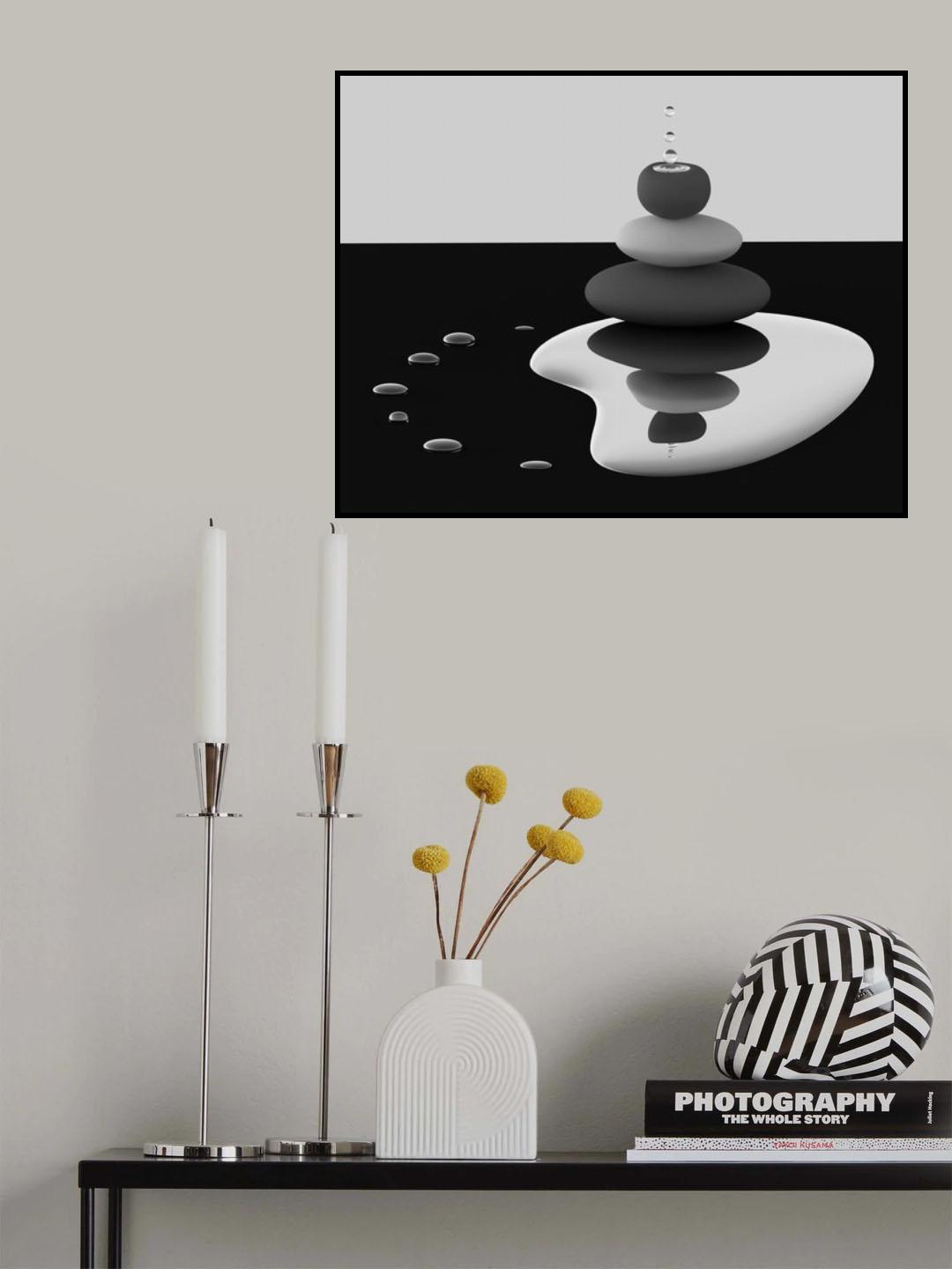 Balanced Drops Poster och Canvastavla