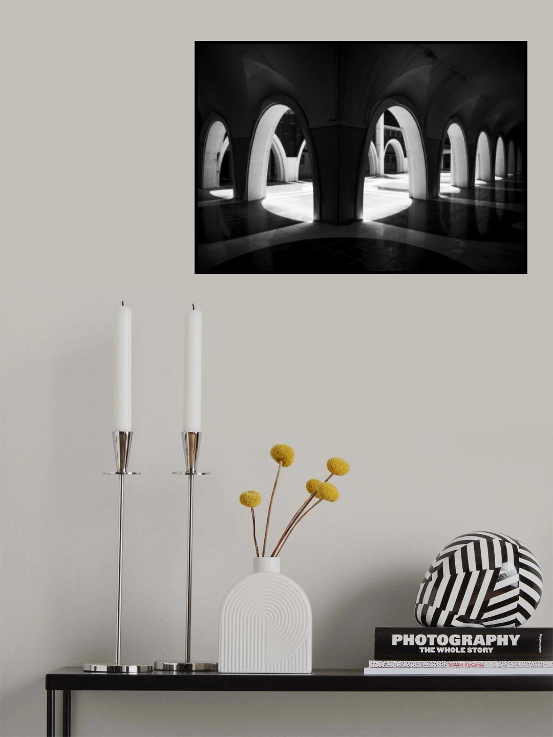 Cloister of the Sanctuary of Meritxell Poster och Canvastavla