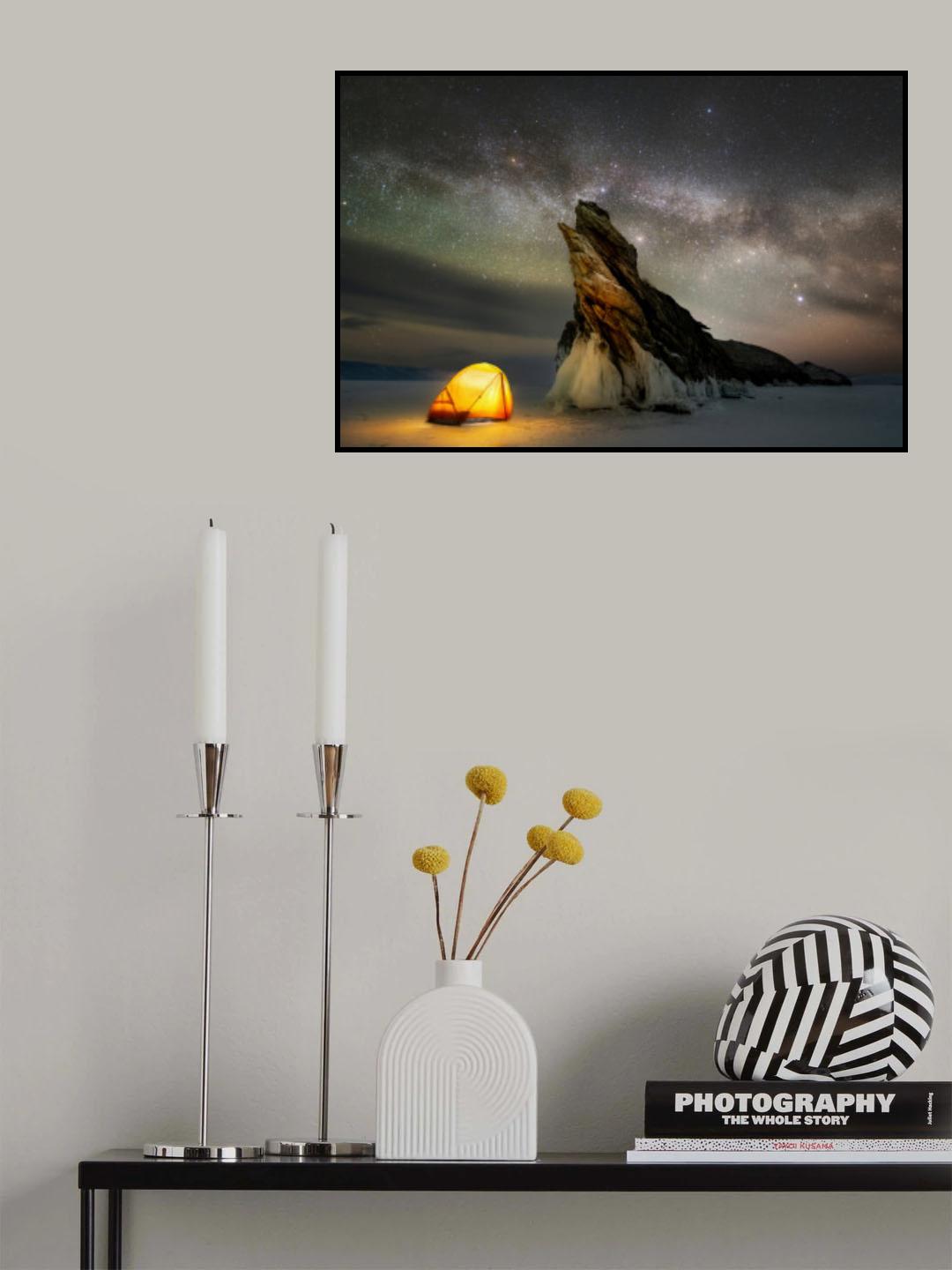 Baikal Night Poster och Canvastavla