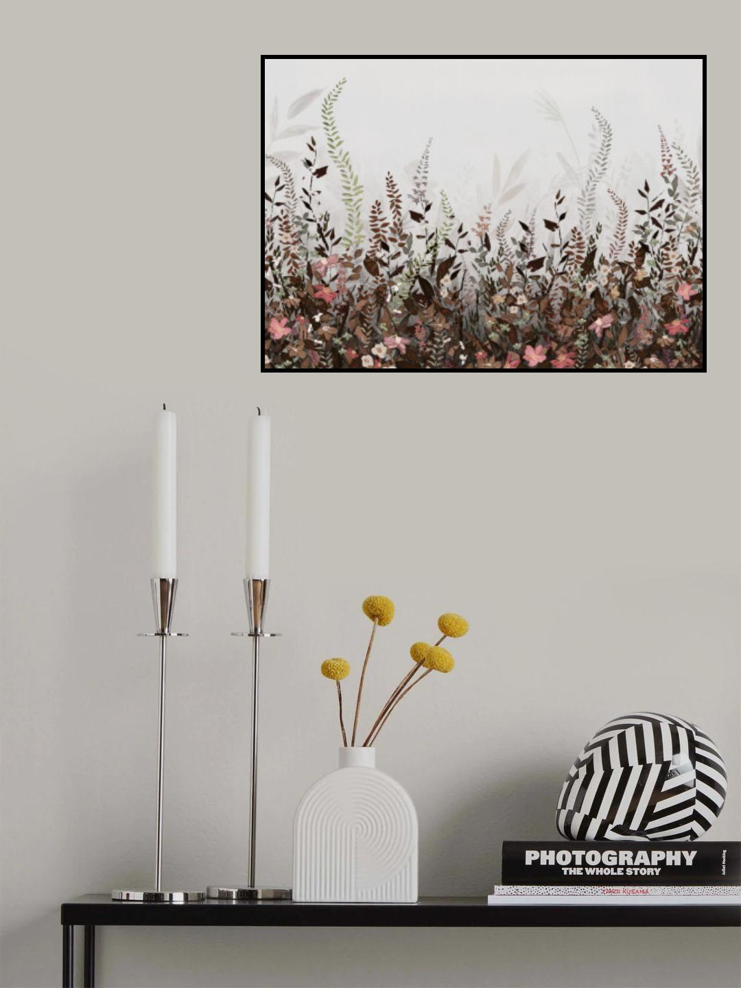 Hl005  Flowers 3   4206mm X 3000h Poster och Canvastavla