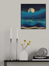 Moutain Road Under the Moonlight Poster och Canvastavla