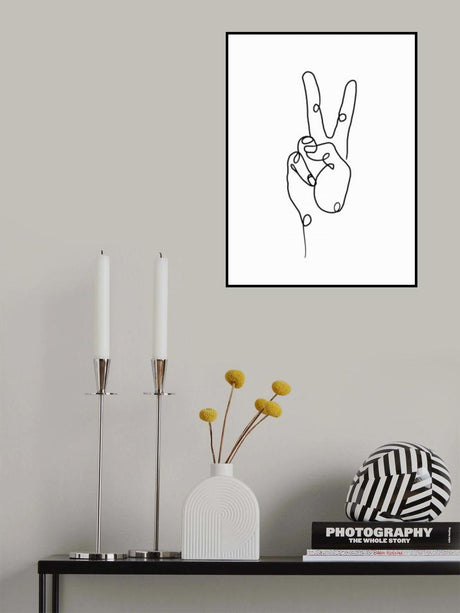 Peace and Love Always Poster och Canvastavla