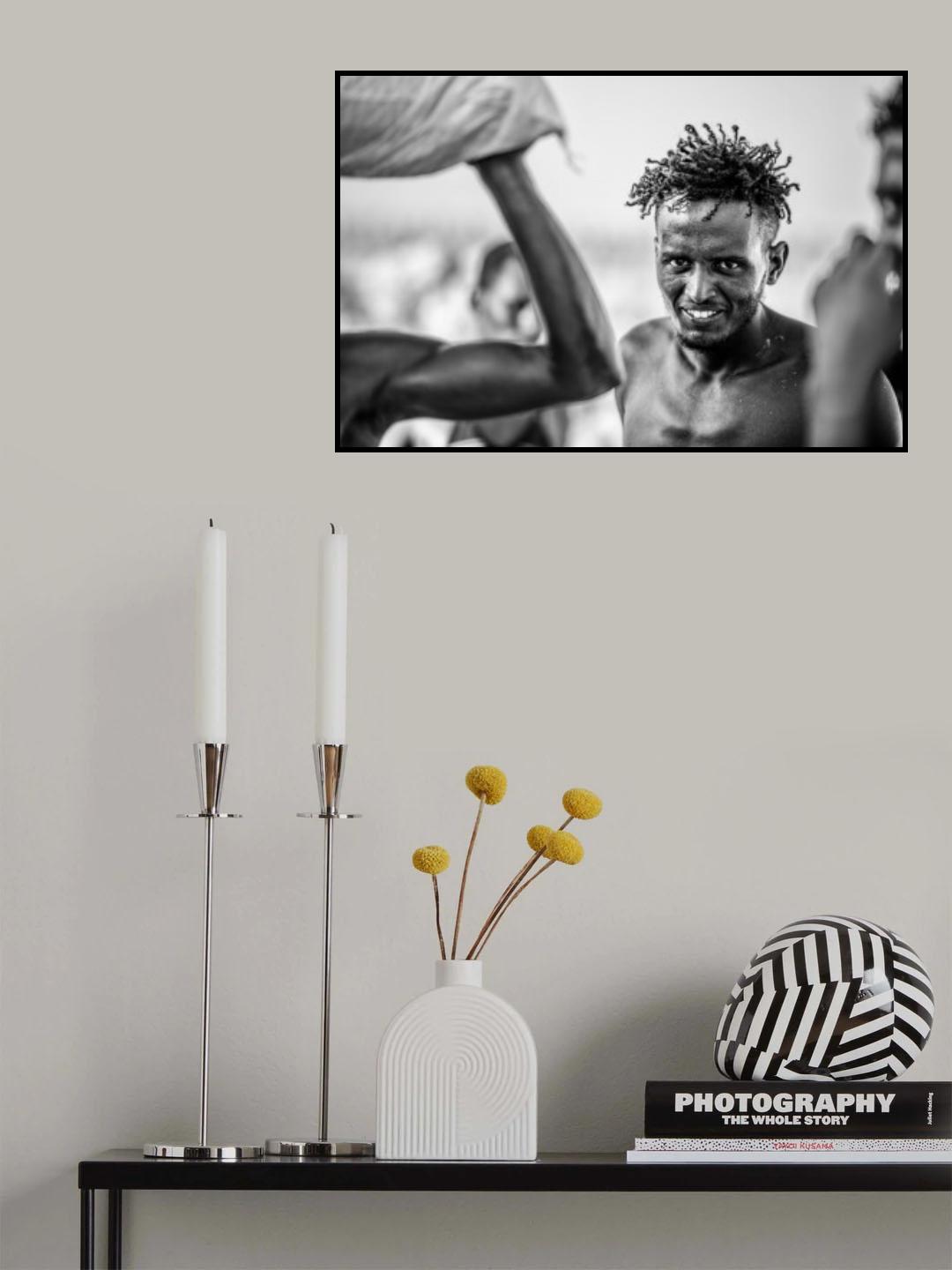 Afar salt worker Poster och Canvastavla