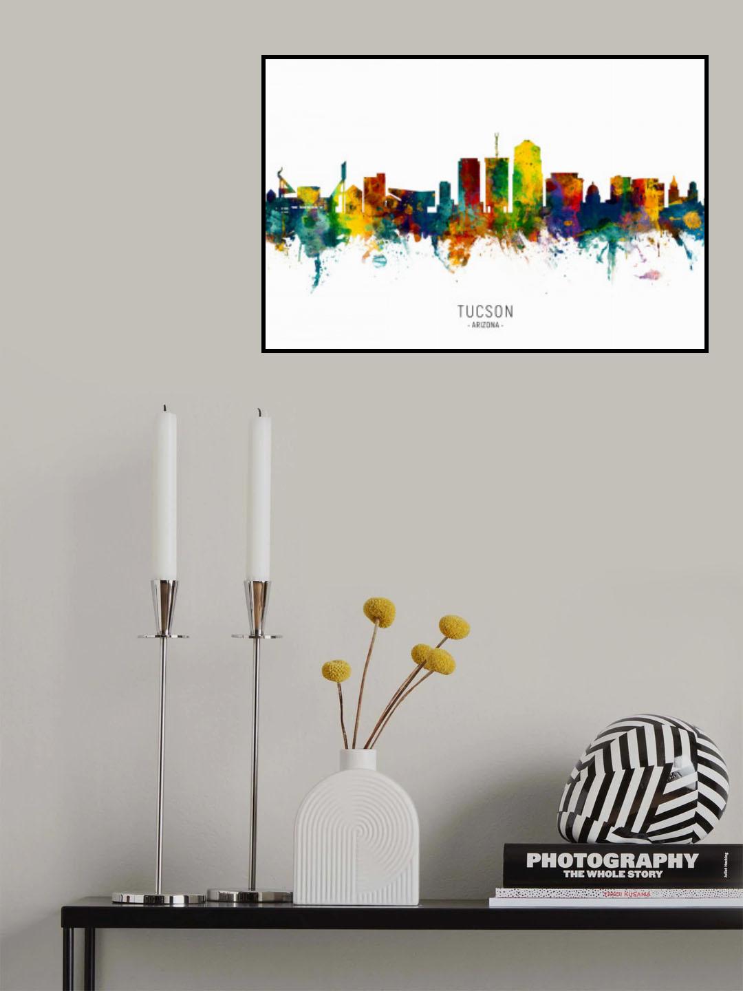Tucson Arizona Skyline Poster och Canvastavla