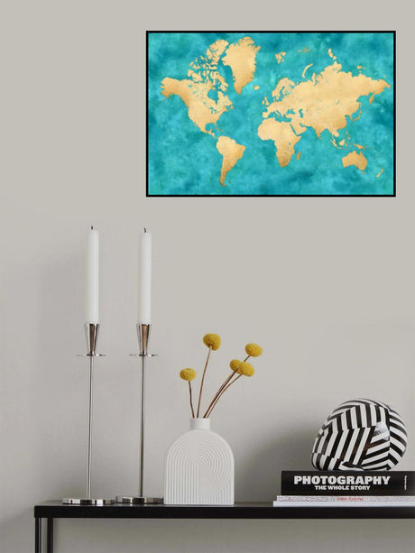 Lexy world map Poster och Canvastavla