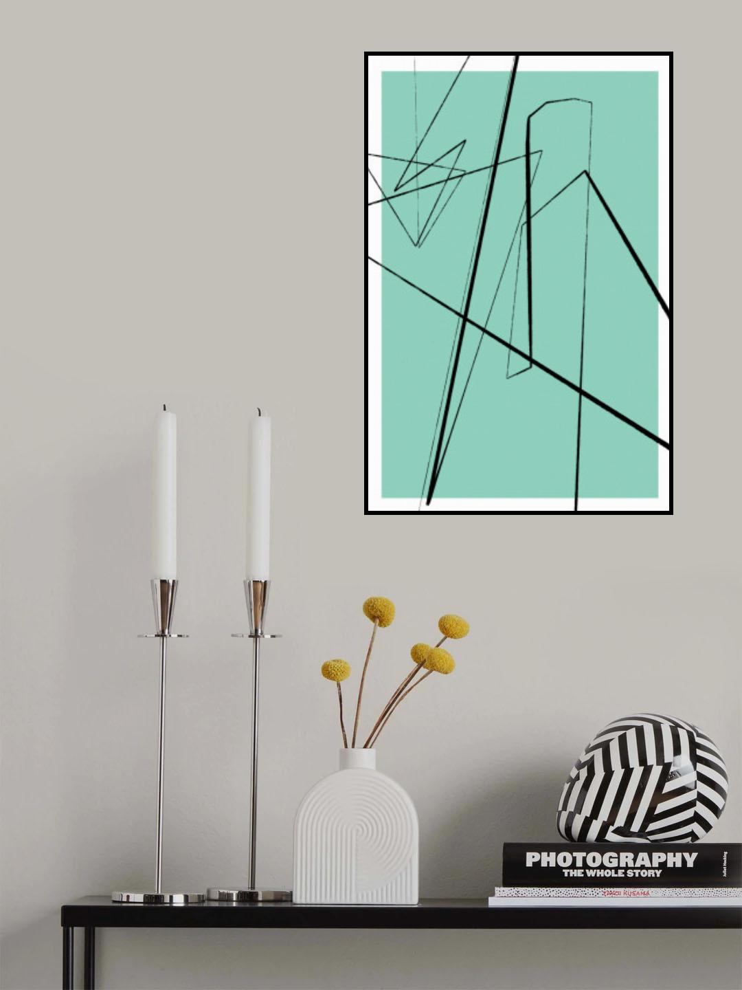 Angular Lines No 9 Poster och Canvastavla