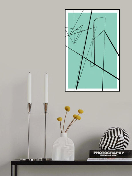 Angular Lines No 9 Poster och Canvastavla