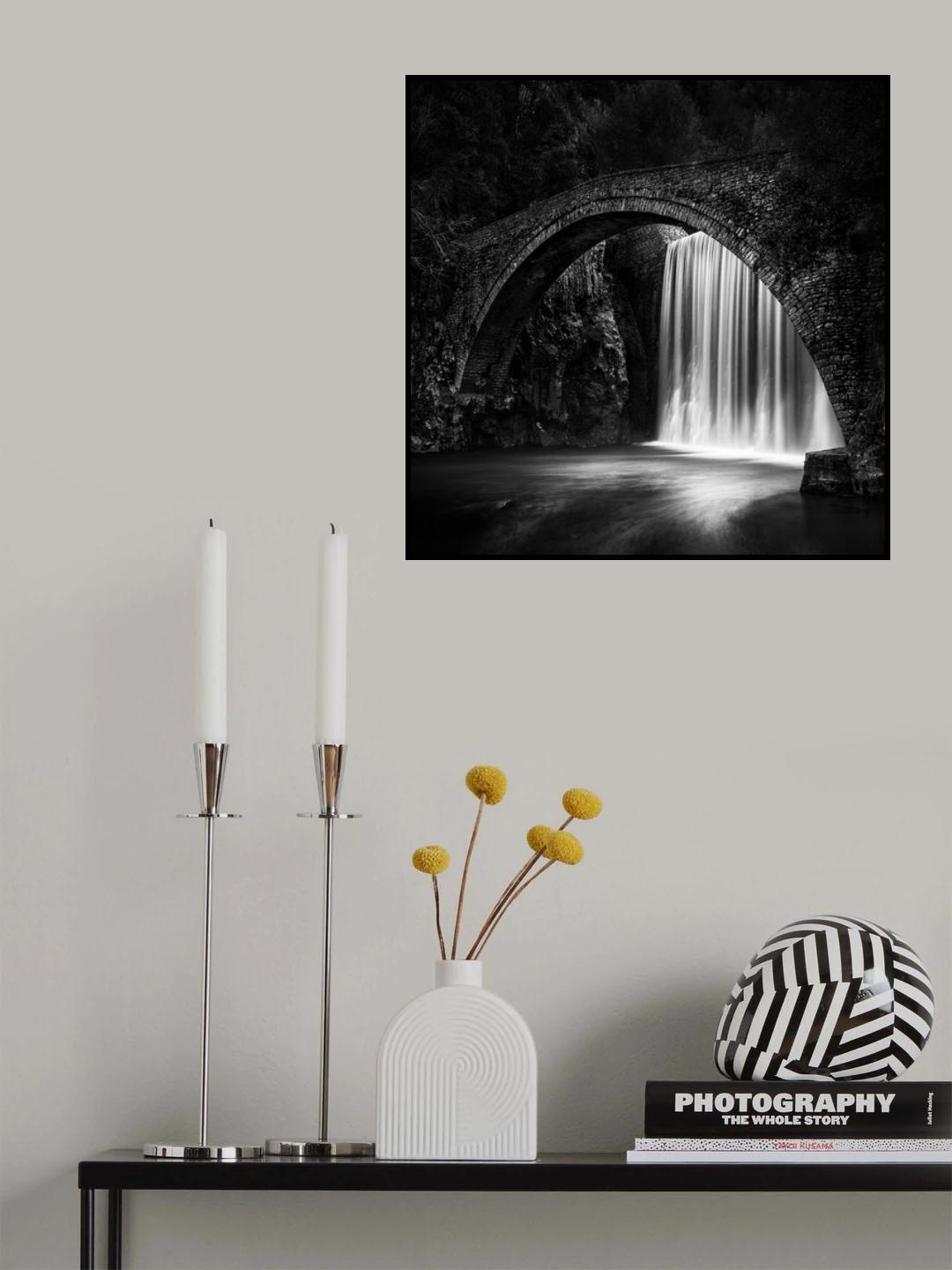 Paleokaria Waterfall Poster och Canvastavla