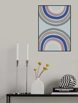 Double Rainbow Blue Poster och Canvastavla