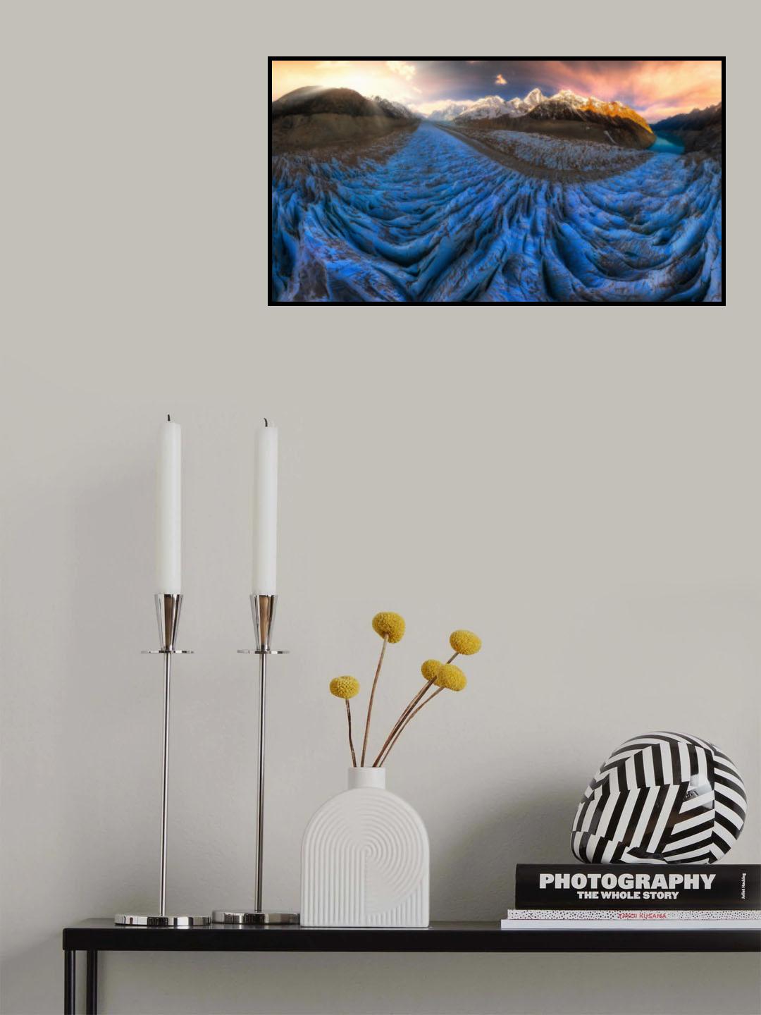 Jionglacuo glacier Poster och Canvastavla
