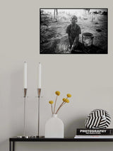 A scene of life in a mundari cattle camp-V - South Sudan Poster och Canvastavla