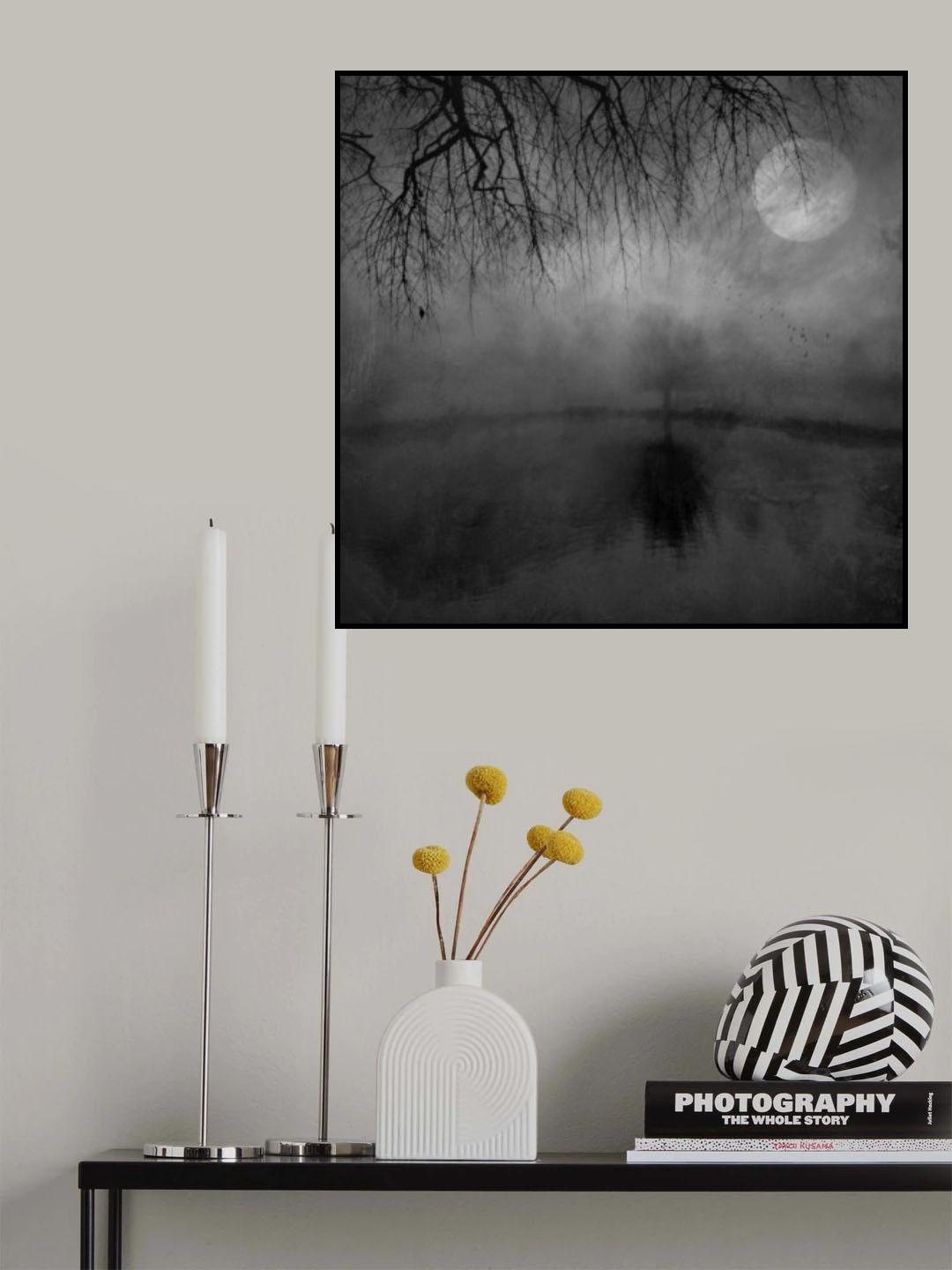 November Moon Poster och Canvastavla