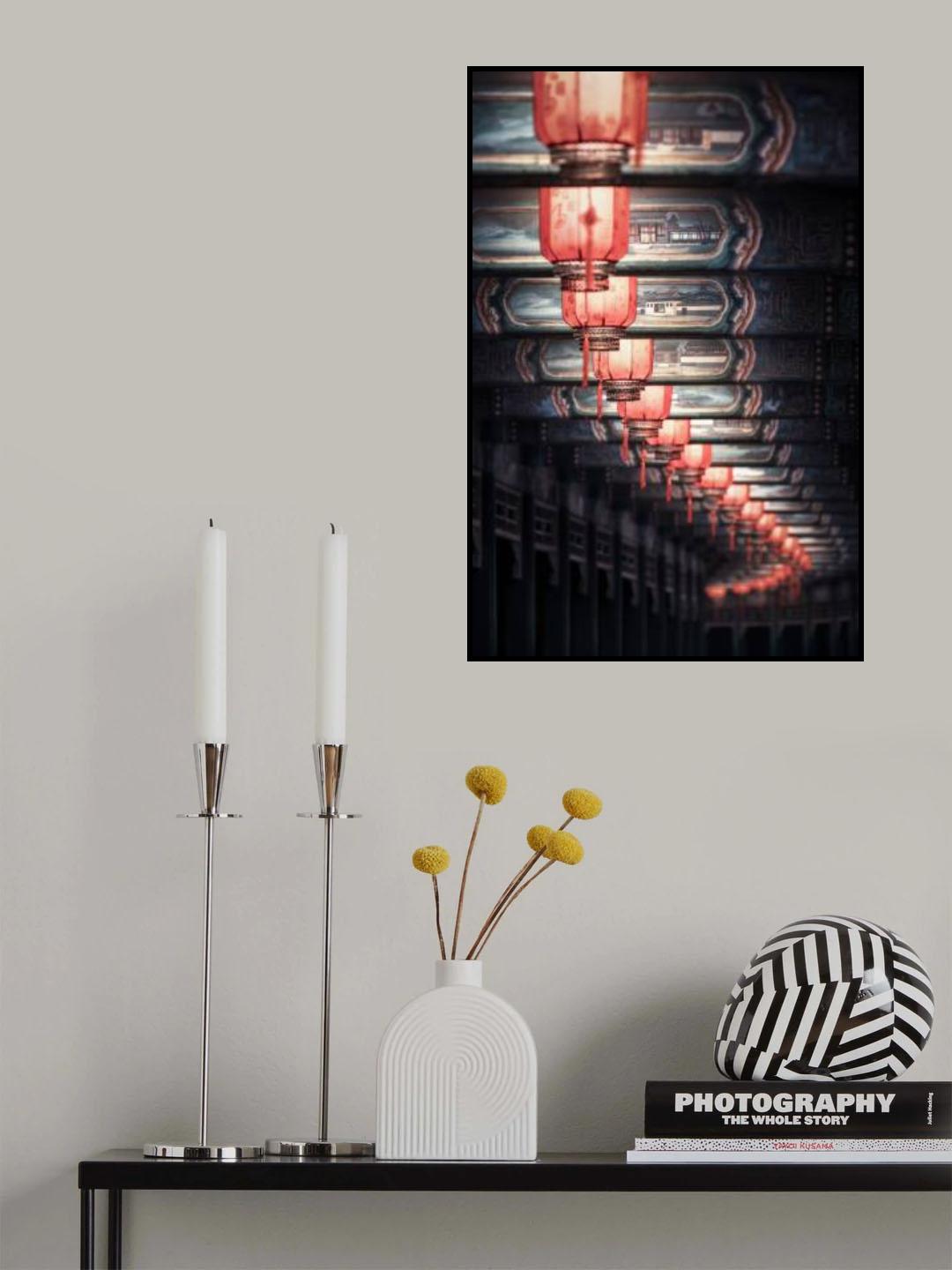 Red Lanterns Poster och Canvastavla