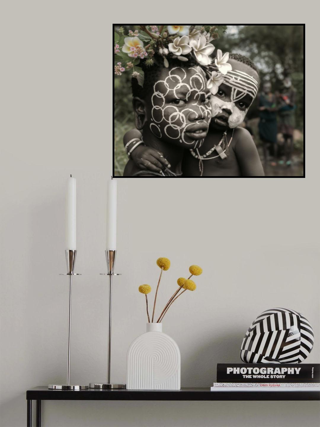 Omo Mom and Baby Poster och Canvastavla