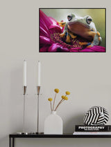 Green On Purple Poster och Canvastavla