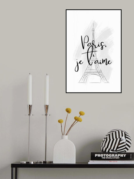 I Love Paris Poster och Canvastavla