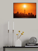Sun Rising Behind Toronto Poster och Canvastavla