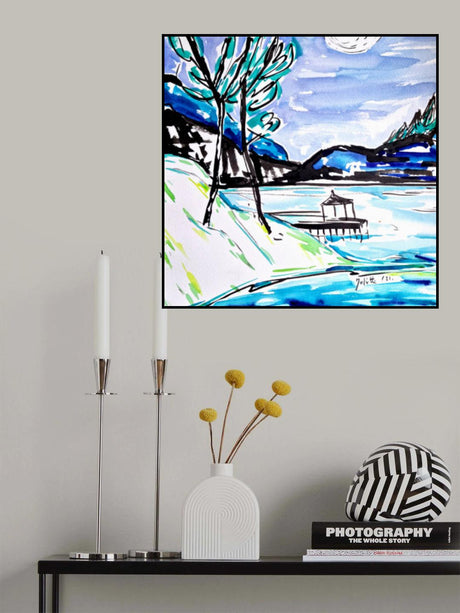 Japanese landscape Poster och Canvastavla