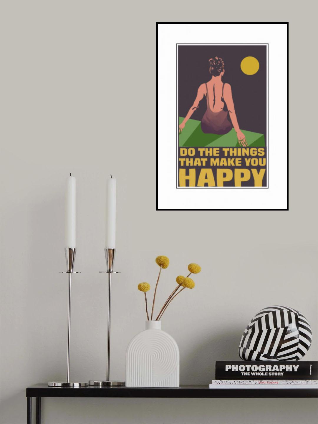 Happy Things Poster och Canvastavla