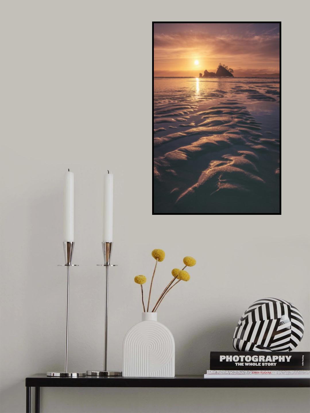New Zealand - Whangapoua Beach Sunrise Poster och Canvastavla