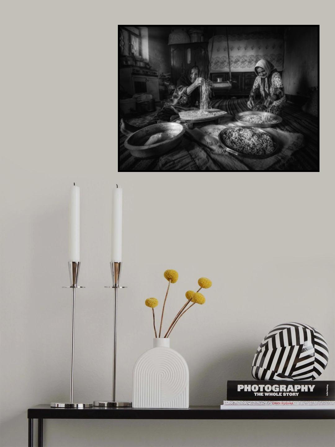 pasta making Poster och Canvastavla