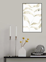 Textured Leaves Poster och Canvastavla