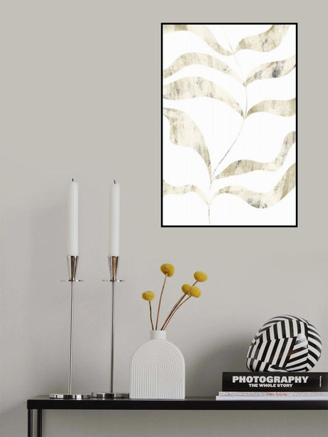 Textured Leaves Poster och Canvastavla