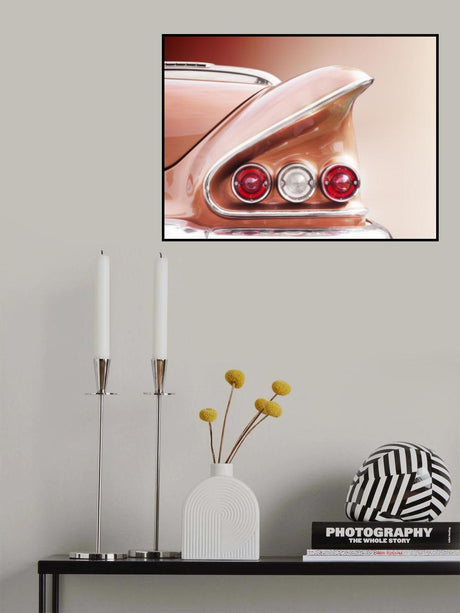 American classic car Impala 1958 Sport Coupe Poster och Canvastavla