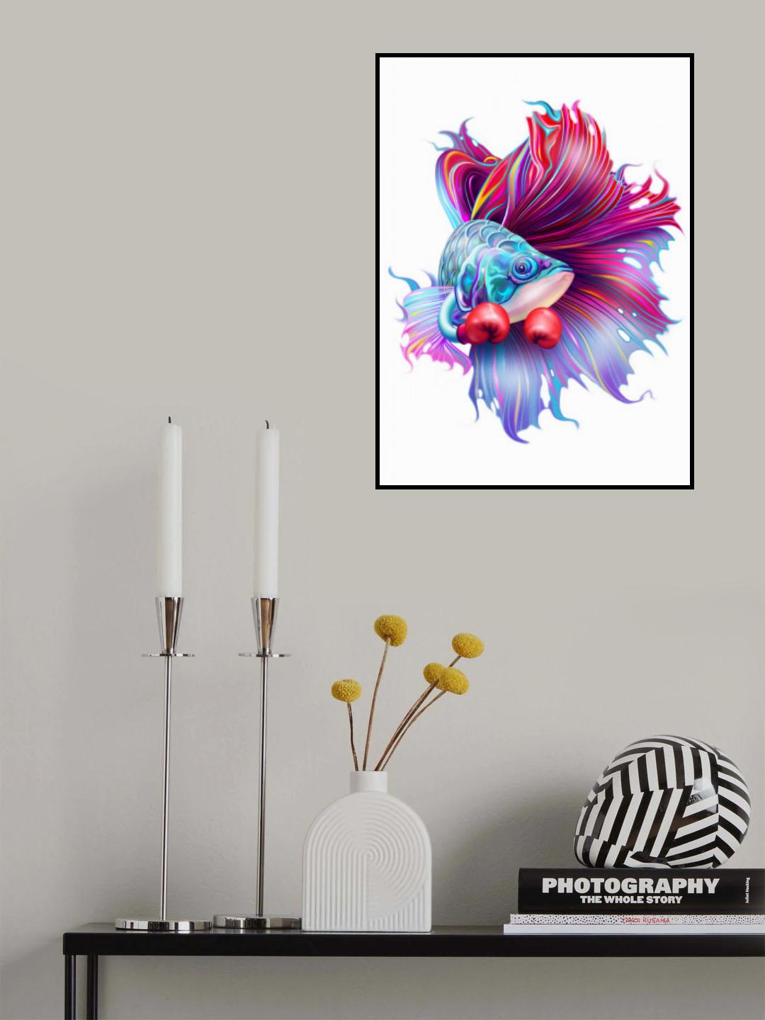 FIGHTHING FISH Poster och Canvastavla