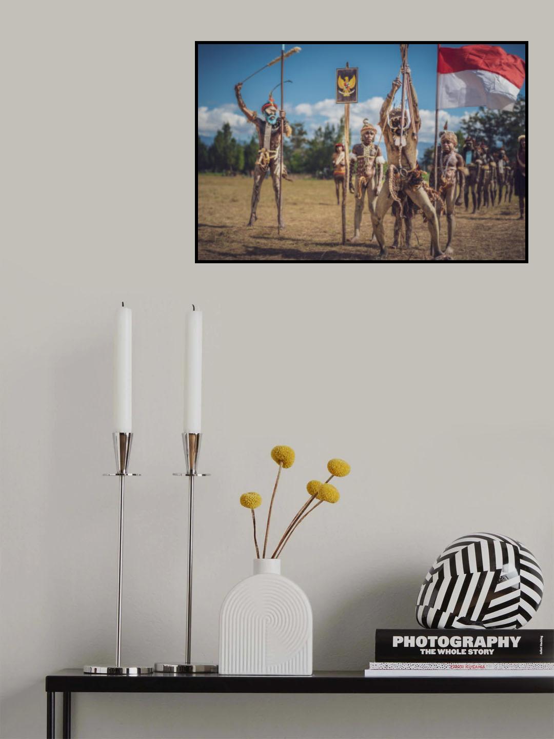 Merdeka, Baliem Festival, Indonesia Poster och Canvastavla