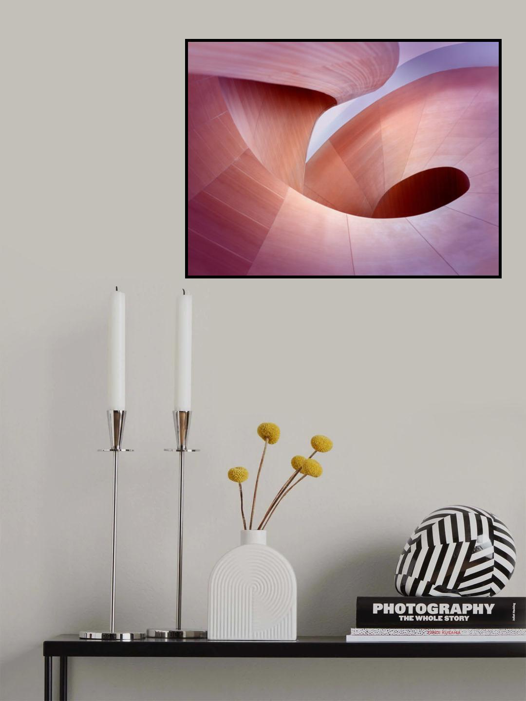 Wooden Curves Poster och Canvastavla