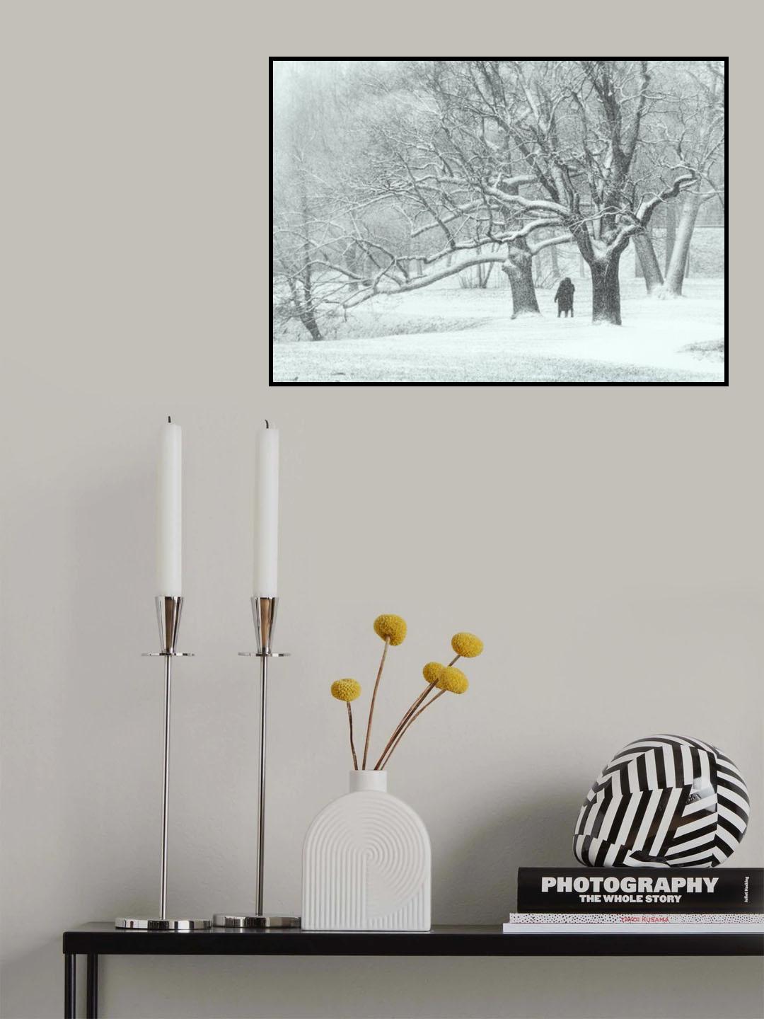 White Poster och Canvastavla