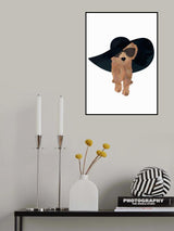 Cockapoo Sun Hat Poster och Canvastavla