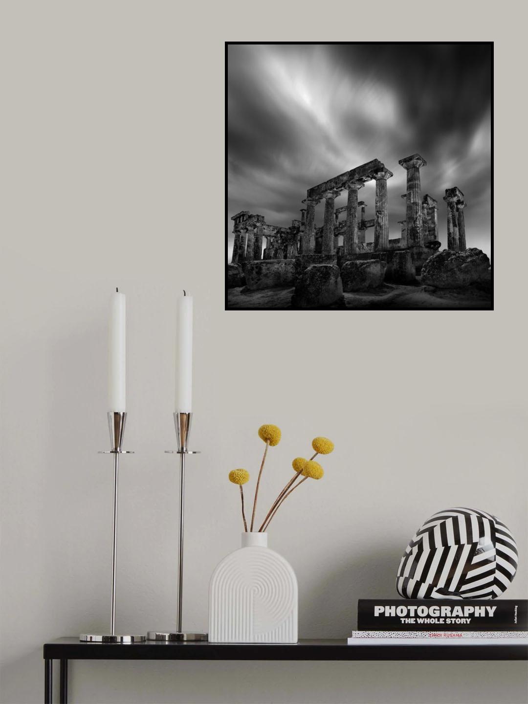 Temple of Aphaia Poster och Canvastavla