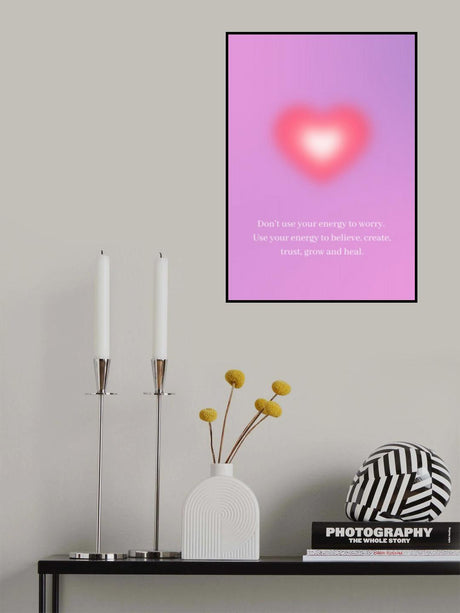 Motivational Aura Poster Poster och Canvastavla