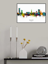 Bedford England Skyline Poster och Canvastavla