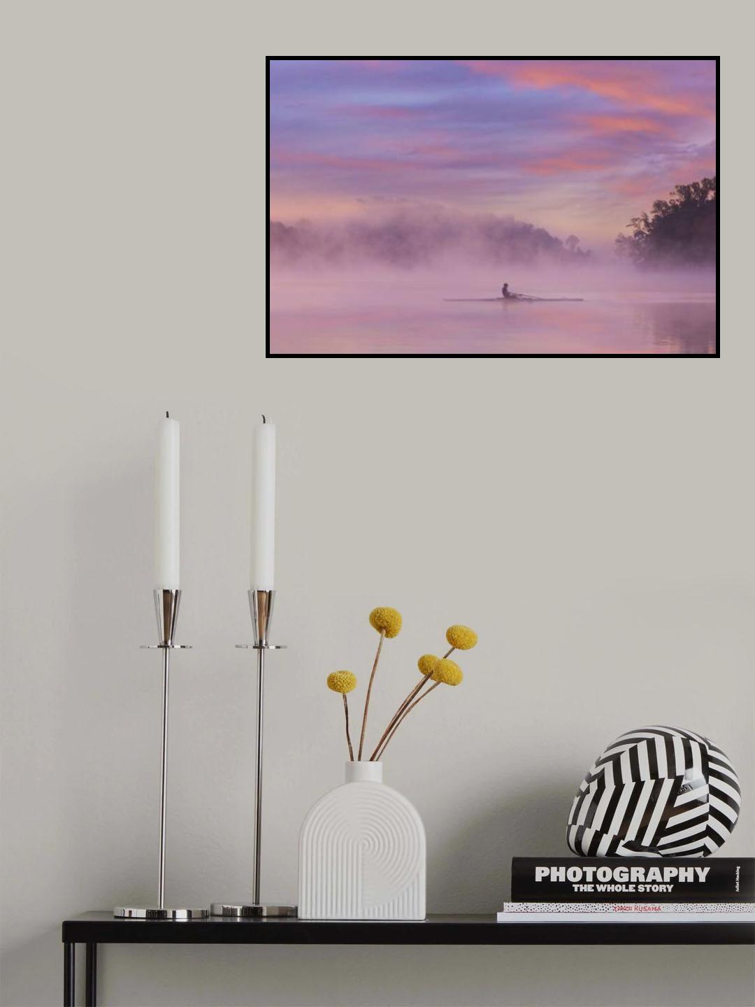 Misty Lake #5 Poster och Canvastavla
