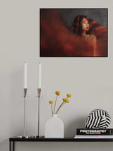 red shawl circle Poster och Canvastavla