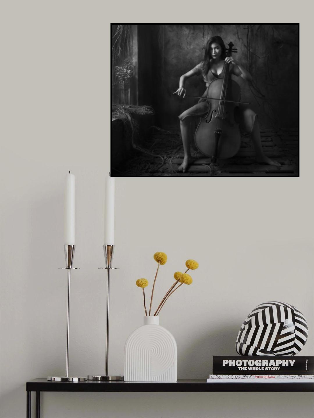 The Cellist Poster och Canvastavla