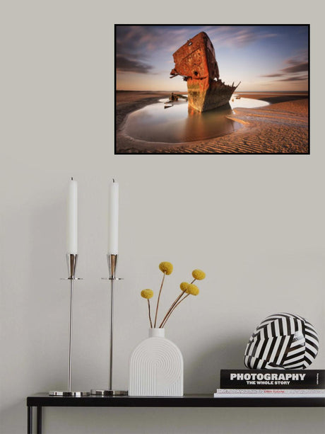 Baltray ship wrack Poster och Canvastavla