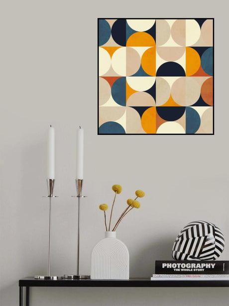 Geometry New12 Bleu Claire Poster och Canvastavla